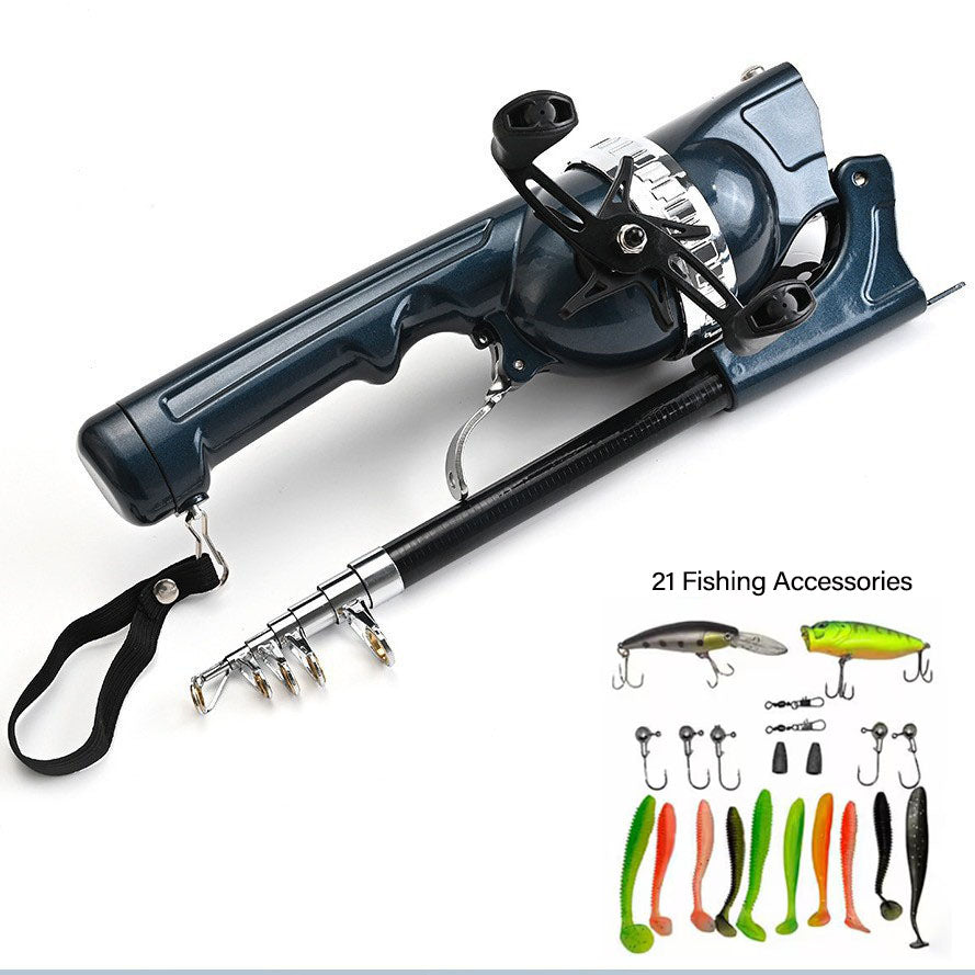 blisswill fishing gear pocket fishing rod and reel Collapsible Fishing Rod – Hookrjack