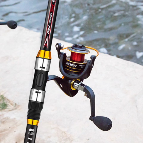Sea Fishing Rod Set - 2.7 meter & 2.4 meter + Golden Reels 4000