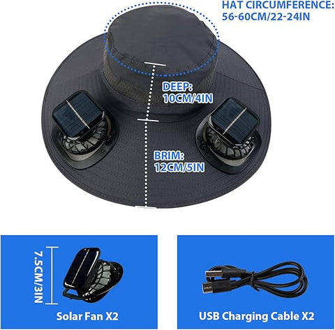 Solar Fan Hat