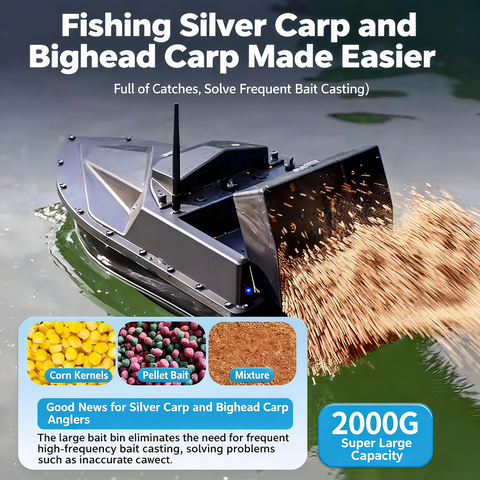 High-Power Remote Control Bait Boat (Bait/Net Deployment)