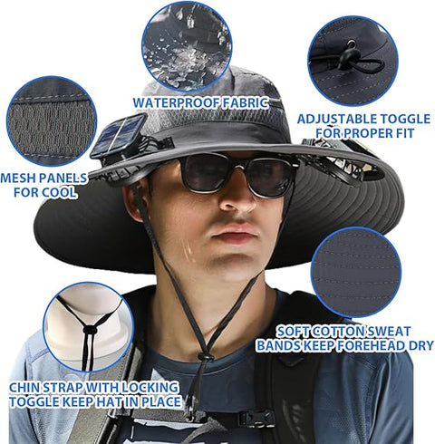 Solar Fan Hat