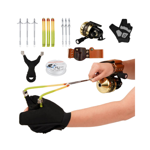 Stainless Steel Slingshot Set for Outdoor Fishing and Target Practice