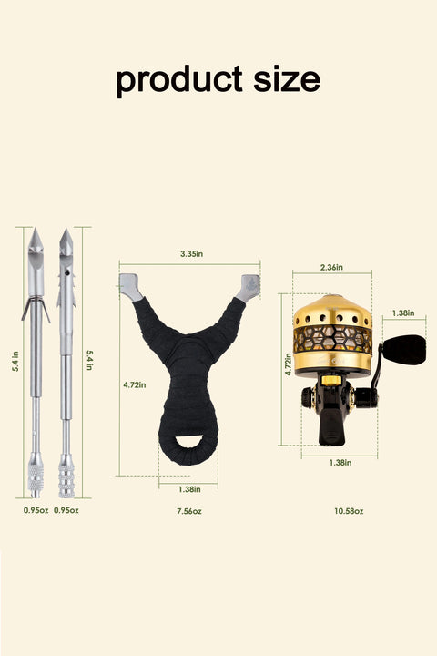 Stainless Steel Fishing Slingshot Set