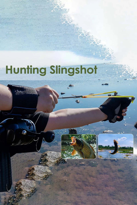 Stainless Steel Slingshot Set for Outdoor Fishing and Target Practice