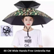 [80CM Wide] Hands-Free Umbrella Hat