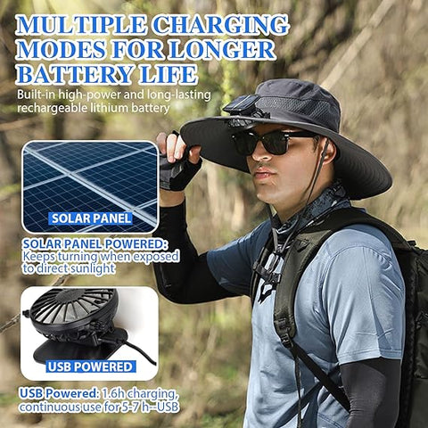 Solar Fan Hat