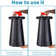 2pcs Upgraded Folding Stool