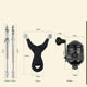 Stainless Steel Slingshot Set for Outdoor Fishing and Target Practice