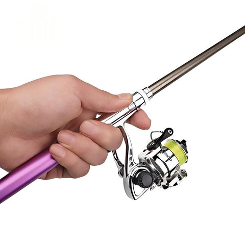 Mini Pen - Style Fishing Rod Set, with Spinning Reel + Lures, Essential for Portable Fishing