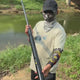 Battery Powered Carbon Fiber Landing Net with Extendable Handle